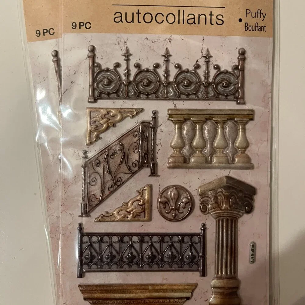 Architecture Themed Puffy Stickers (10‎ packs! New!)